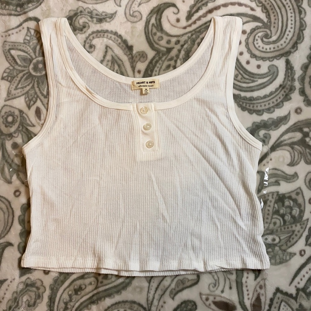 White crop top